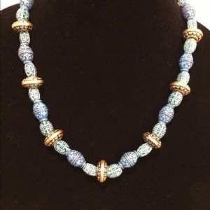 Boho Aztec beaded necklace